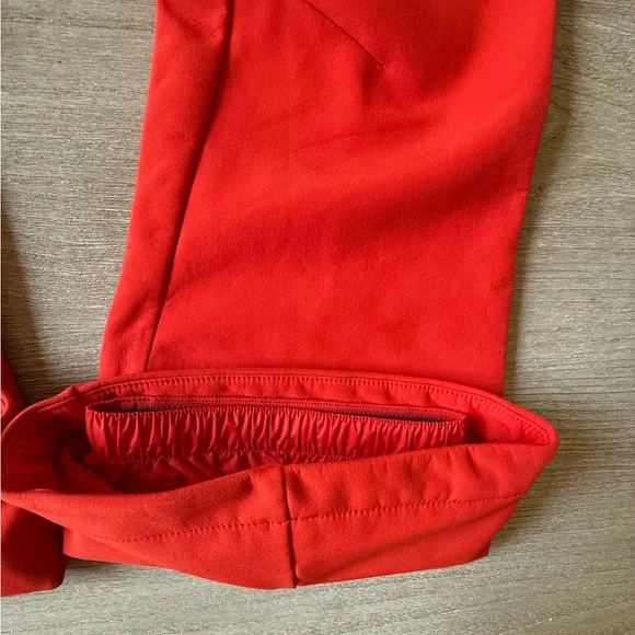 The North Face Snoga Windwall Ski Pants Women Fitted Fiery Red Stretch Size 4 - Picture 9 of 13
